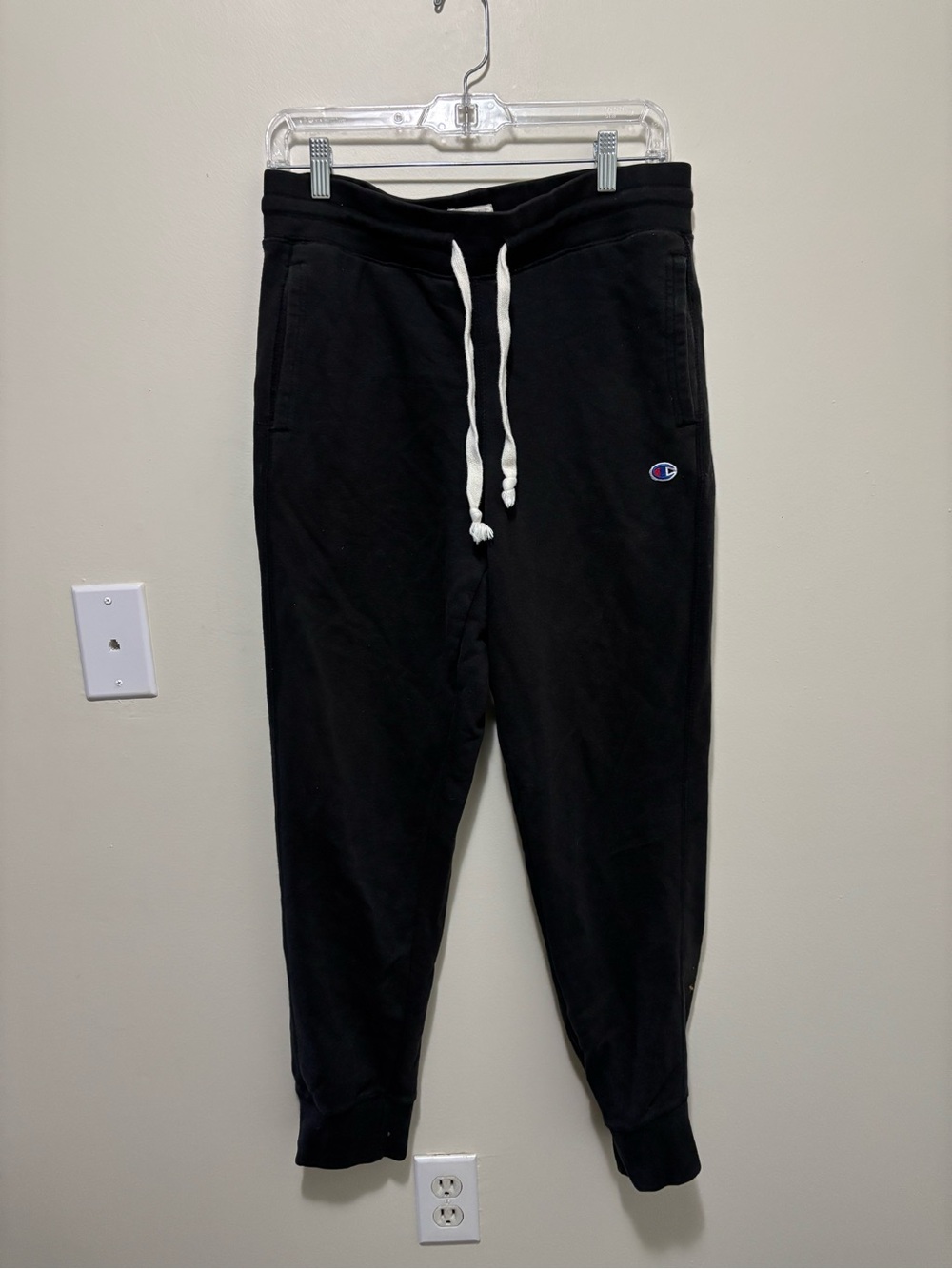 Champion Authentic Athletic Apparel Men's Black Fleece Joggers / Sweatpants